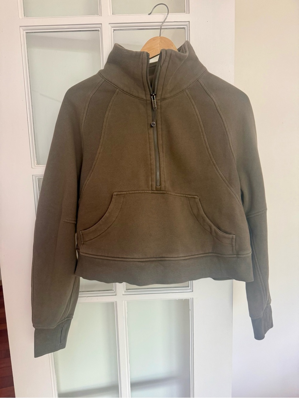 Lululemon Olive Half-Zip Pullover Sweatshirt XS/S - Picture 1 of 5